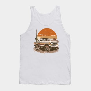 Ford Truck Vintage Highboy Design Desert Tank Top